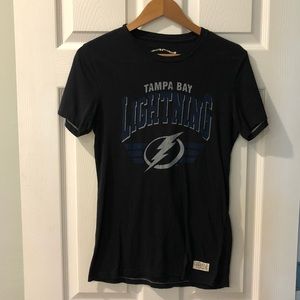 Tampa Bay Lightning Hockey T-shirt Black Medium